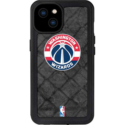 NBA Washington Wizards Black Rust iPhone 15 Plus Waterproof Case