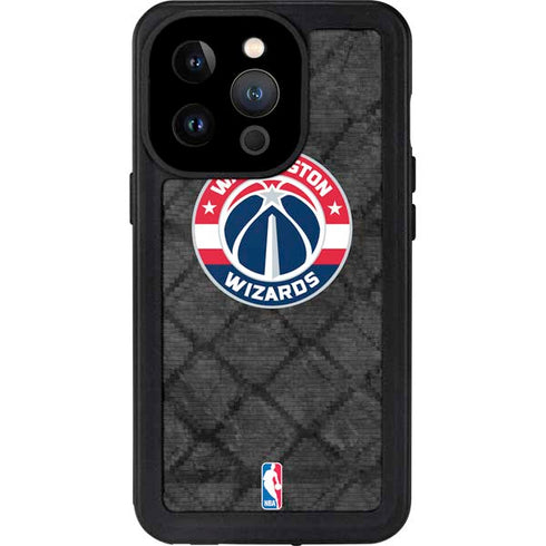 NBA Washington Wizards Black Rust iPhone 15 Pro Waterproof Case
