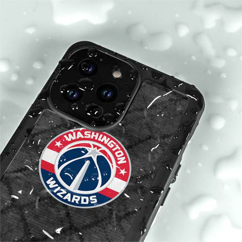 NBA Washington Wizards Black Rust iPhone 15 Pro Waterproof Case
