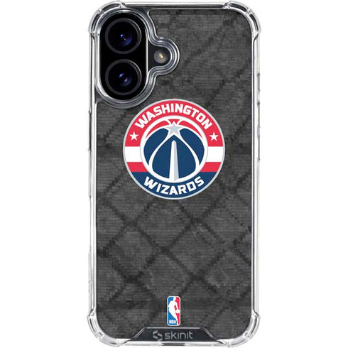 NBA Washington Wizards Black Rust iPhone 16 Plus Clear Case