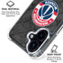NBA Washington Wizards Black Rust iPhone 16 Plus Clear Case