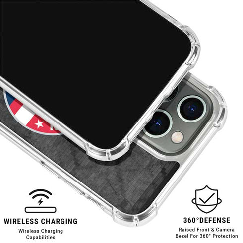 NBA Washington Wizards Black Rust iPhone 16 Pro Clear Case