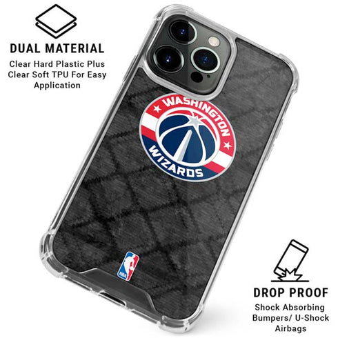 NBA Washington Wizards Black Rust iPhone 16 Pro Max Clear Case