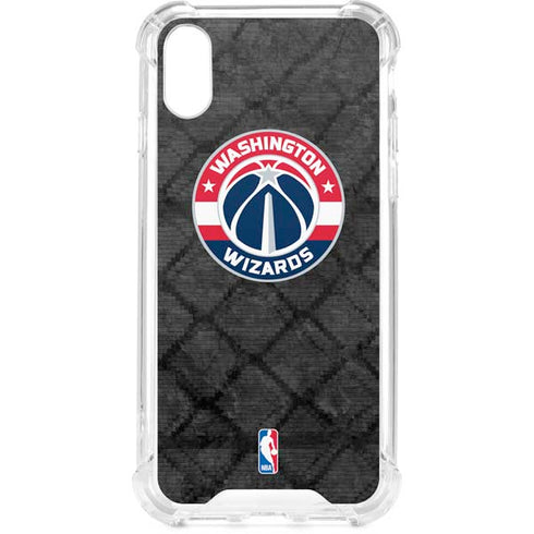 NBA Washington Wizards Black Rust iPhone XS Clear Case