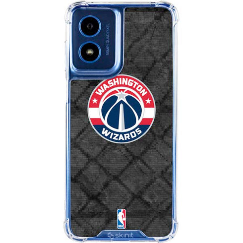 NBA Washington Wizards Black Rust Moto G 5G (2024) Clear Case