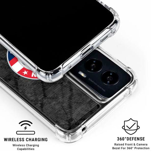 NBA Washington Wizards Black Rust Moto G Power 5G (2024) Clear Case