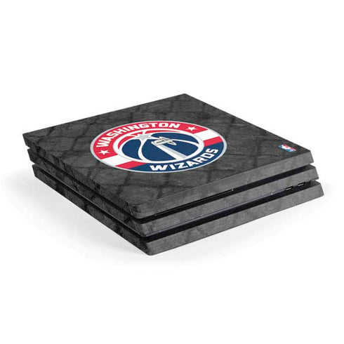 NBA Washington Wizards Black Rust PS4 Pro Console Skin