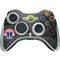 NBA Washington Wizards Black Rust Xbox 360 Wireless Controller Skin