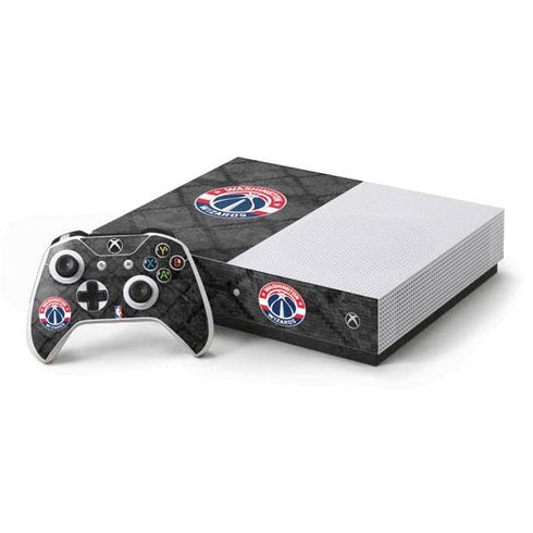 NBA Washington Wizards Black Rust Xbox One S Console and Controller Bundle Skin