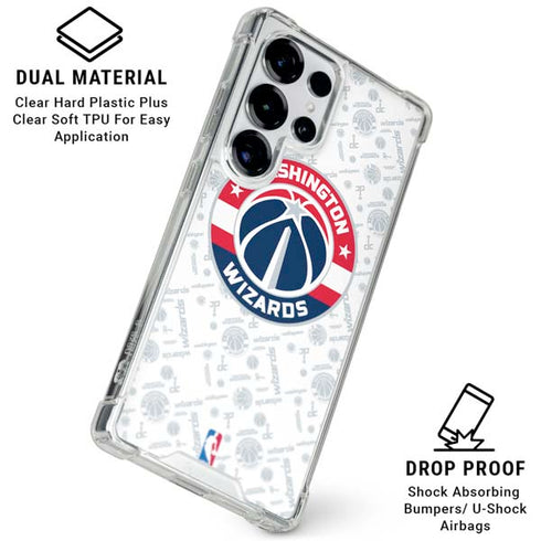 NBA Washington Wizards Blast Galaxy S25 Ultra Clear Case