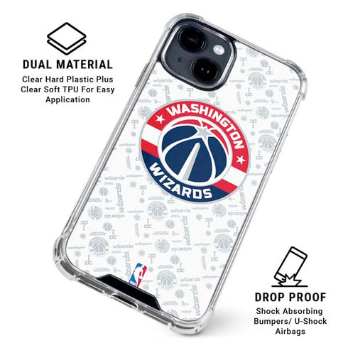 NBA Washington Wizards Blast iPhone 15 Clear Case