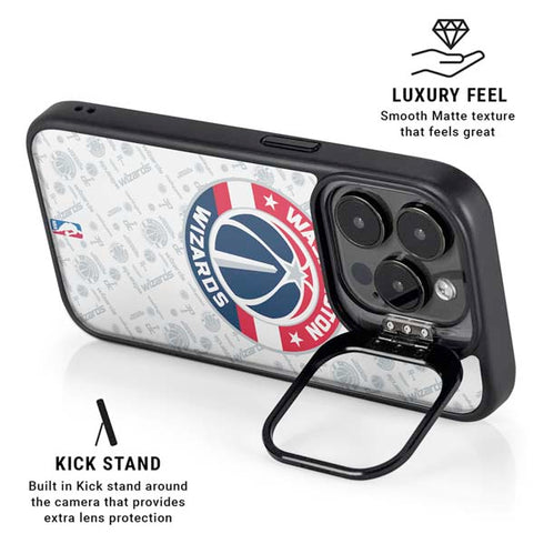 NBA Washington Wizards Blast iPhone 15 Pro Kickstand Case