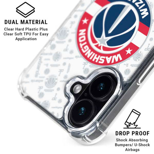 NBA Washington Wizards Blast iPhone 17 Clear Case