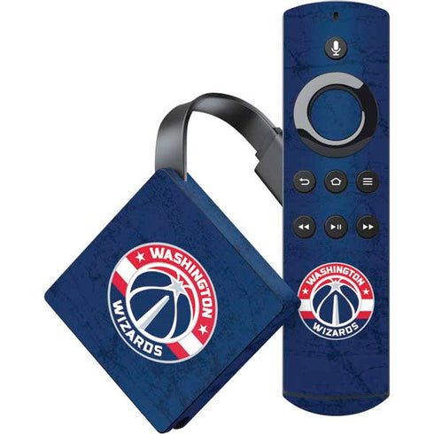NBA Washington Wizards Blue Distressed Amazon Fire TV Skin