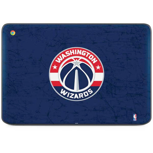 NBA Washington Wizards Blue Distressed HP Chromebook Skin