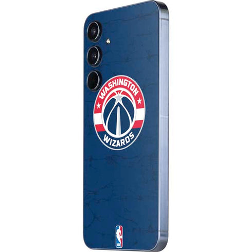 NBA Washington Wizards Blue Distressed Galaxy A35 5G Skin