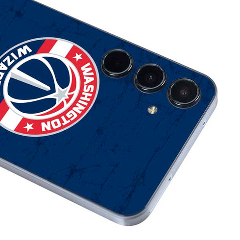 NBA Washington Wizards Blue Distressed Galaxy A35 5G Skin