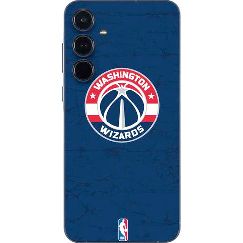 NBA Washington Wizards Blue Distressed Galaxy A55 5G Skin