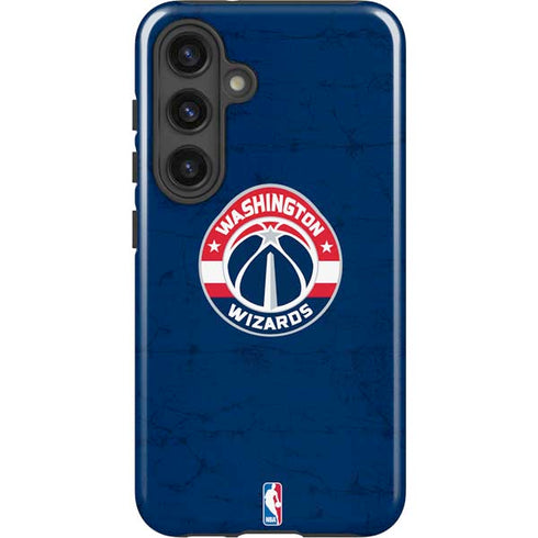 NBA Washington Wizards Blue Distressed Galaxy S25 Impact Case