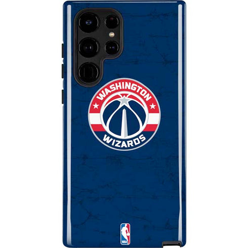 NBA Washington Wizards Blue Distressed Galaxy Cases