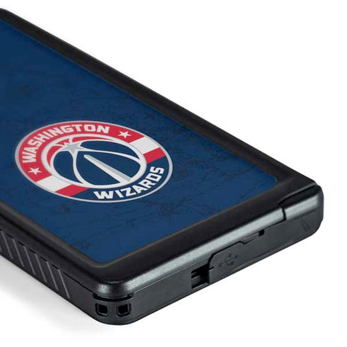 NBA Washington Wizards Blue Distressed Galaxy S24 Ultra Waterproof Case