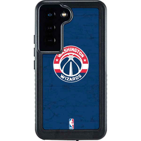 NBA Washington Wizards Blue Distressed Galaxy S24 Waterproof Case