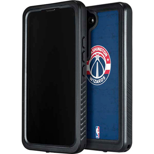 NBA Washington Wizards Blue Distressed Galaxy S24 Waterproof Case