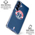 NBA Washington Wizards Blue Distressed Galaxy S25 Plus Clear Case