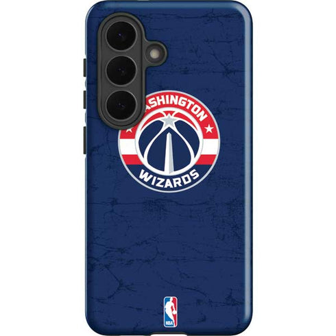 NBA Washington Wizards Blue Distressed Galaxy S26 Plus Impact Case