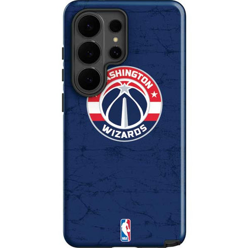 NBA Washington Wizards Blue Distressed Galaxy S26 Ultra Impact Case