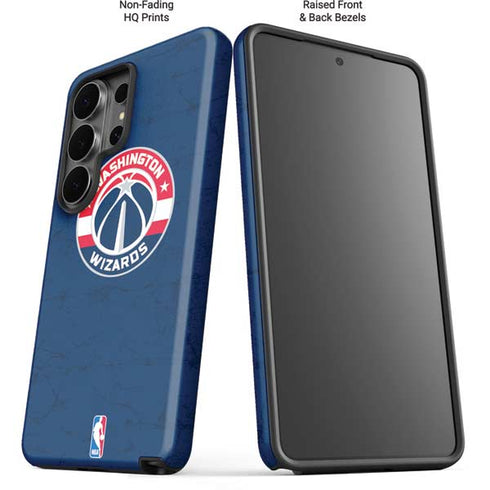 NBA Washington Wizards Blue Distressed Galaxy S26 Ultra Impact Case