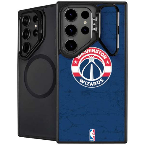 NBA Washington Wizards Blue Distressed Galaxy S26 Ultra Kickstand Case