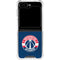 NBA Washington Wizards Blue Distressed Galaxy Z Flip6 Clear Case