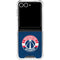 NBA Washington Wizards Blue Distressed Galaxy Z Flip7 Clear Case