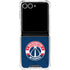 NBA Washington Wizards Blue Distressed Galaxy Z Flip7 Clear Case