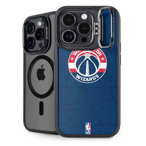 NBA Washington Wizards Blue Distressed iPhone 14 Pro Kickstand Case