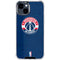 NBA Washington Wizards Blue Distressed iPhone 15 Clear Case