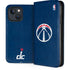 NBA Washington Wizards Blue Distressed iPhone 15 Folio Case