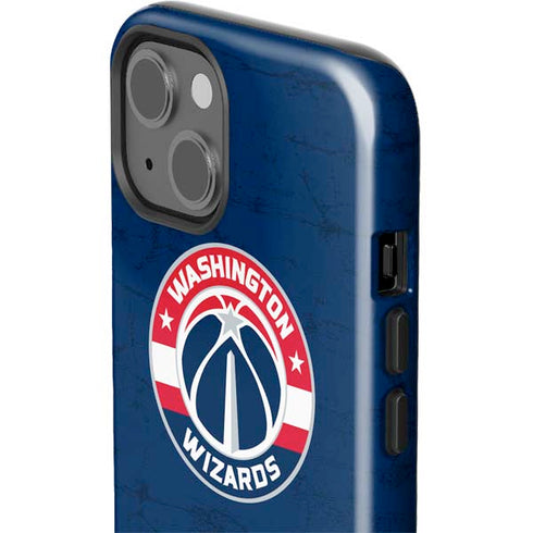 NBA Washington Wizards Blue Distressed iPhone 15 Impact Case