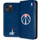 NBA Washington Wizards Blue Distressed iPhone 15 Plus Folio Case