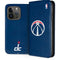 NBA Washington Wizards Blue Distressed iPhone 15 Pro Folio Case