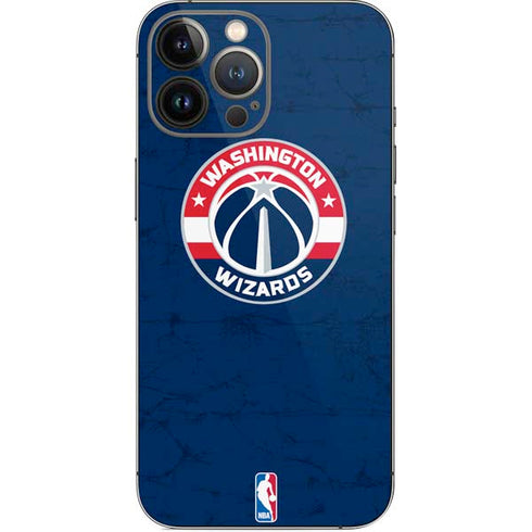 NBA Washington Wizards Blue Distressed iPhone 15 Pro Max Skin