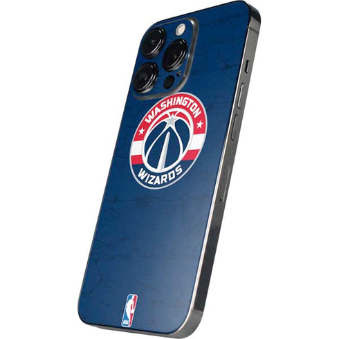 NBA Washington Wizards Blue Distressed iPhone 15 Pro Max Skin