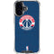 NBA Washington Wizards Blue Distressed iPhone 16 Plus Clear Case