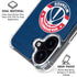 NBA Washington Wizards Blue Distressed iPhone 16 Plus Clear Case