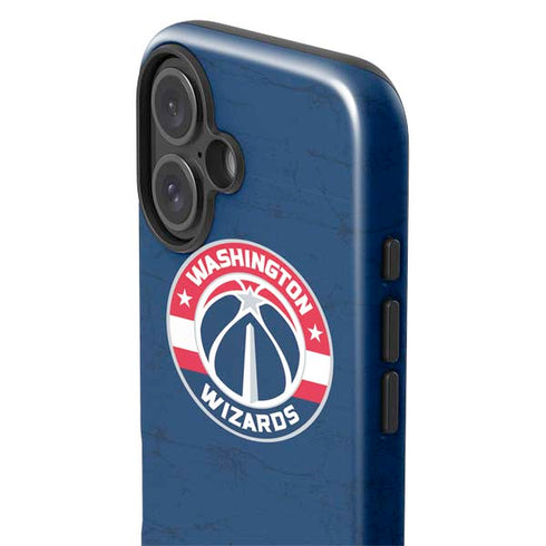 NBA Washington Wizards Blue Distressed iPhone 16 Plus Impact Case