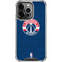 NBA Washington Wizards Blue Distressed iPhone 16 Pro Max Clear Case