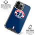 NBA Washington Wizards Blue Distressed iPhone 16 Pro Max Clear Case