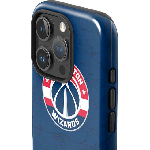 NBA Washington Wizards Blue Distressed iPhone 16 Pro Max Impact Case