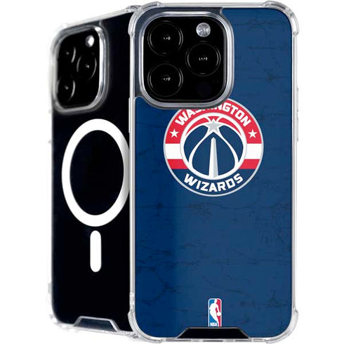 NBA Washington Wizards Blue Distressed iPhone 16 Pro Max MagSafe Case